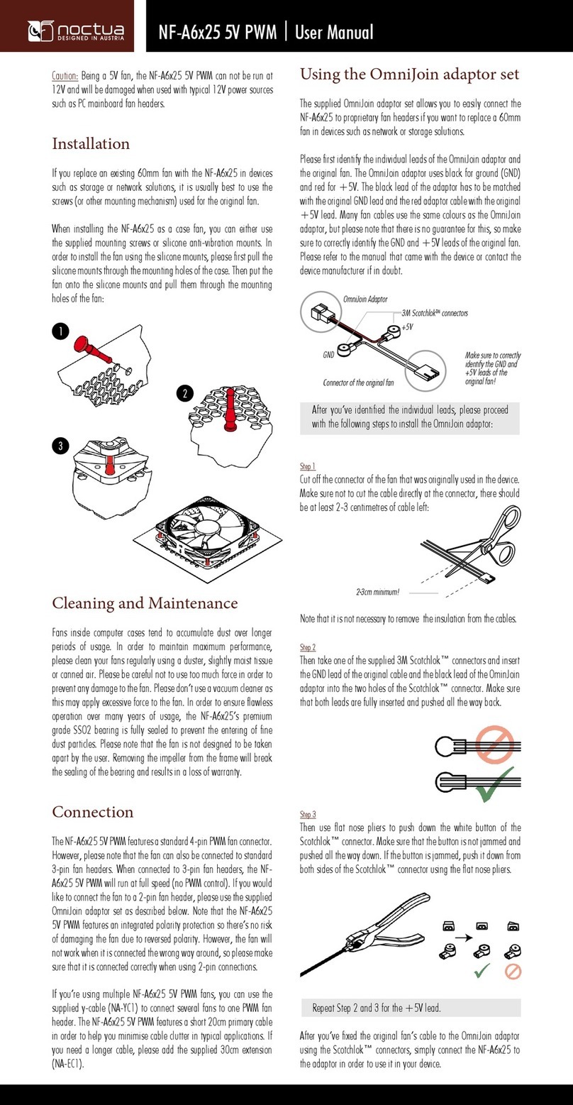 Noctua NF-A6x25 5V PWM User manual