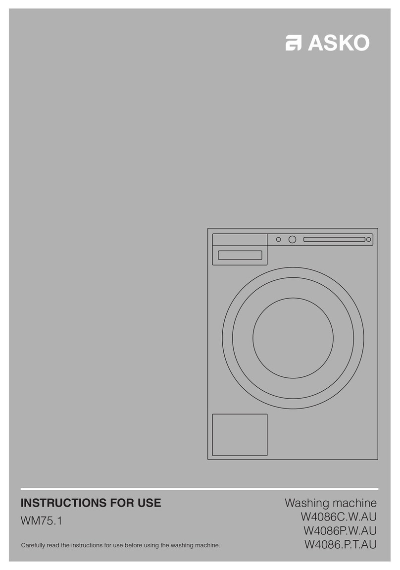 Asko W4086.P.T.AU User manual
