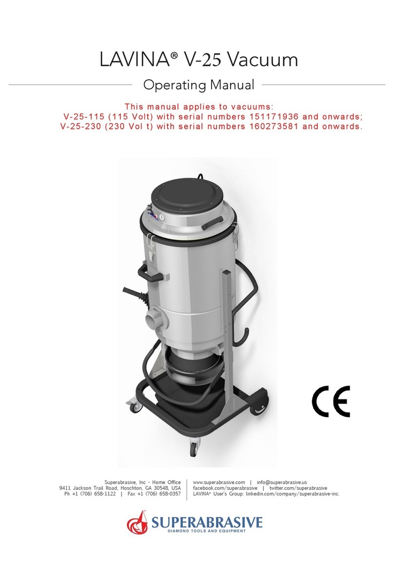 Superabrasive LAVINA V-25 operating manual