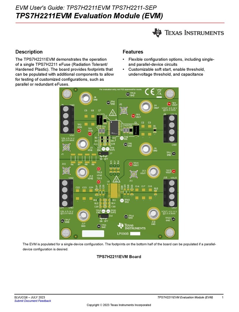 Texas Instruments TPS7H2211EVM User manual