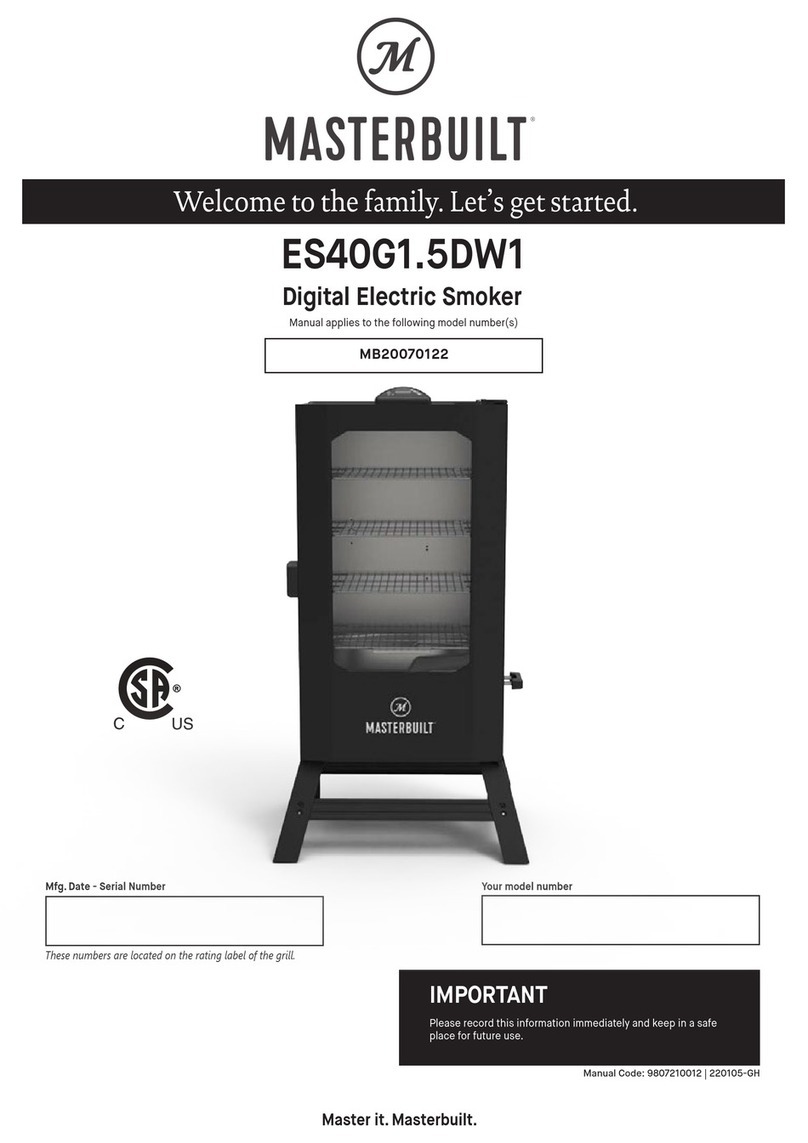 Masterbuilt ES40G1.5DW1 User manual