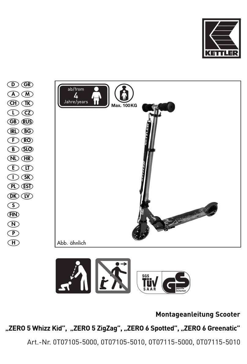 Kettler ZERO 5 Whizz Kid Assembly instructions