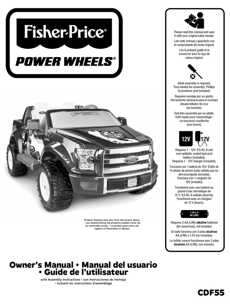 Fisher-Price POWER WHEELS CDF55 owner's manual