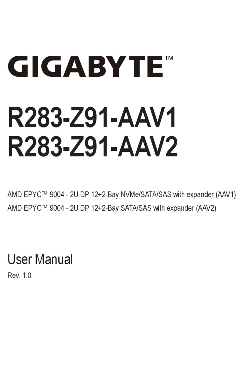 Gigabyte R283-Z91-AAV1 User manual