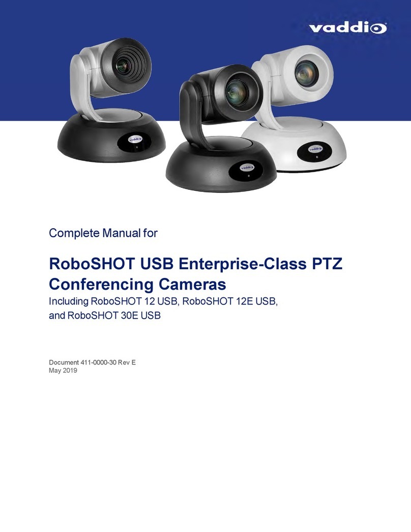 VADDIO RoboSHOT 12 USB User manual