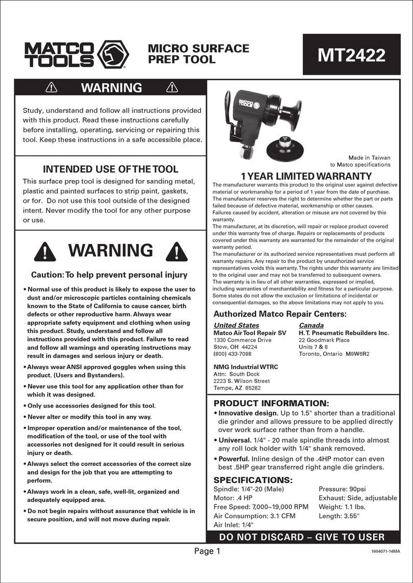 Matco Tools MT2422 User manual
