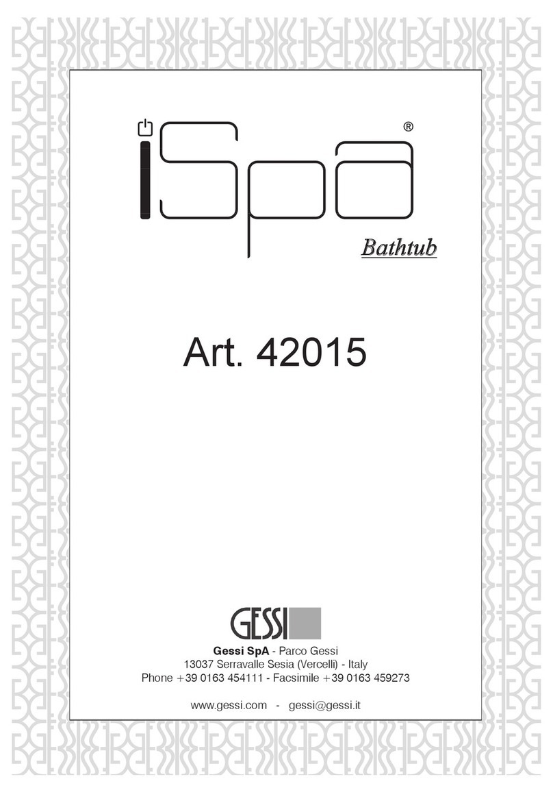 Gessi iSpa 42015 quick start guide