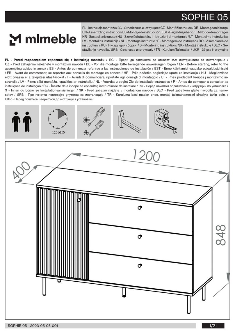 mlmeble SOPHIE 05 User manual mlmeble SOPHIE 05 User manual