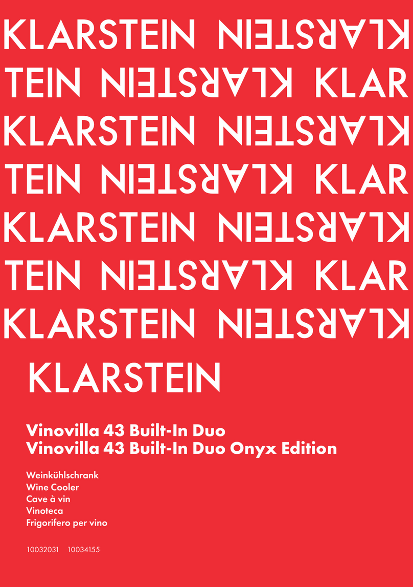 Klarstein Vinovilla 43 Built-In Duo manual