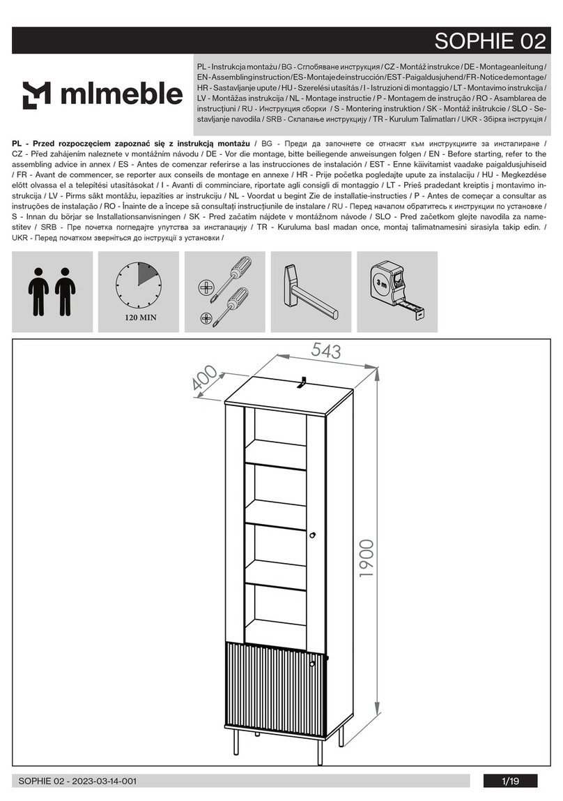 mlmeble SOPHIE 02 User manual mlmeble SOPHIE 02 User manual