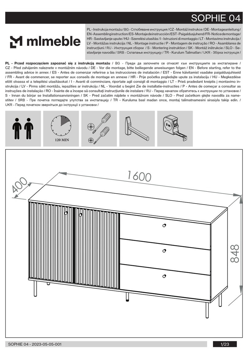 mlmeble SOPHIE 04 Assembling Instruction