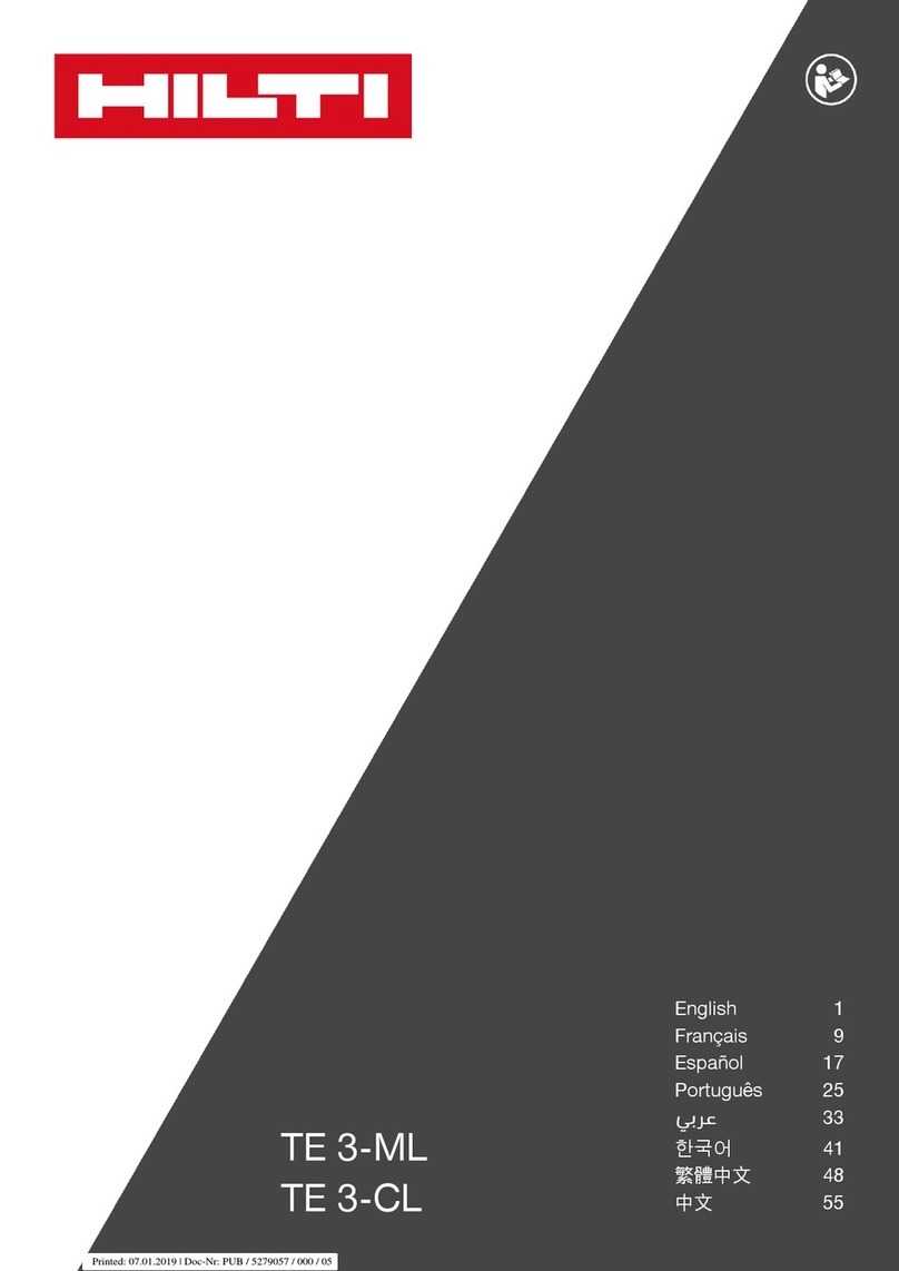 Hilti TE 3-CL User manual