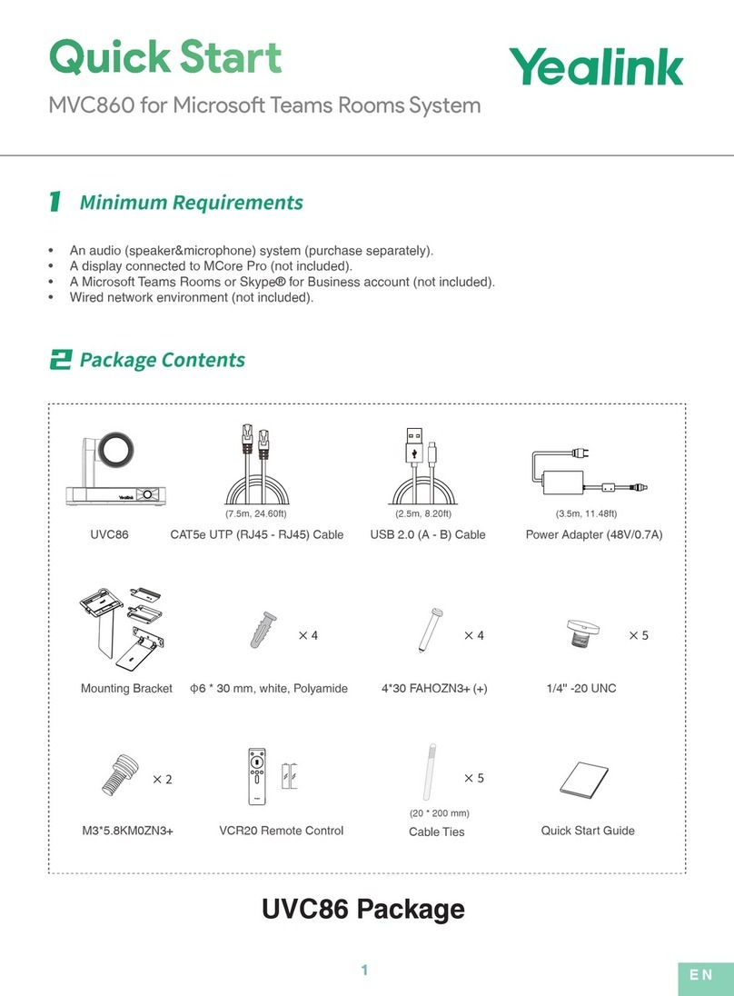 Yealink MVC860-C5-000 User manual
