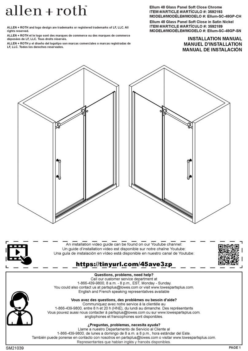 Allen + Roth Ellum-SC-48GP-CH installation manual