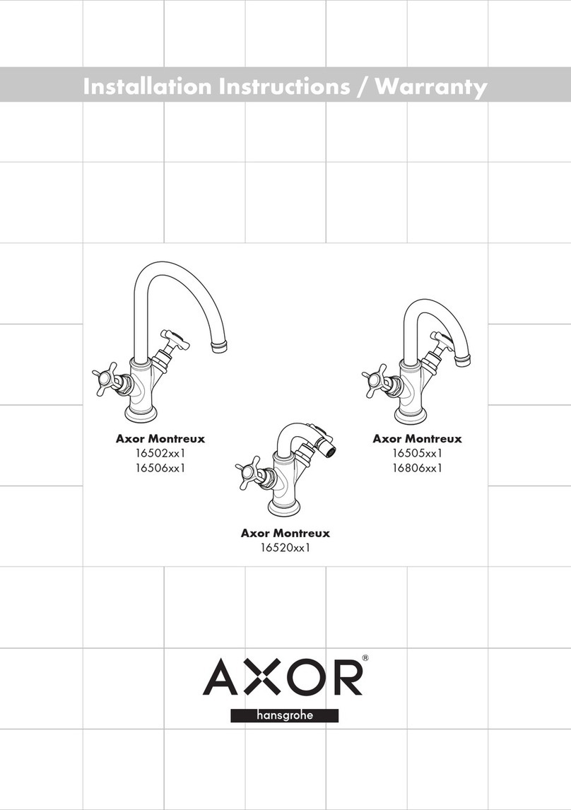 Hans Grohe Axor Montreux 16506 1 Series Installation guide
