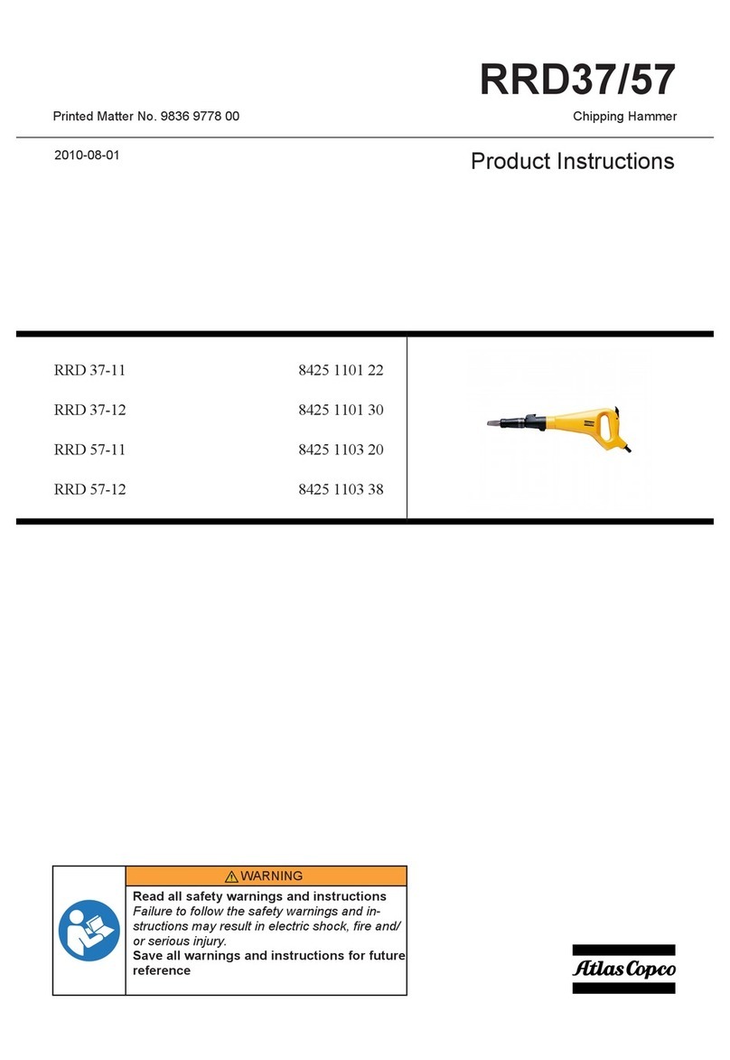 Atlas Copco RRD37 Instruction sheet