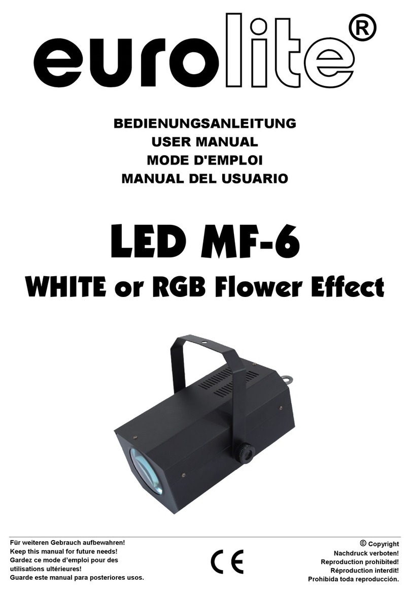 EuroLite LED MF-6 WHITE or RGB Flower Effect user manual