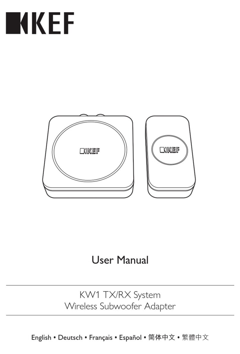 KEF KW1 TX user manual