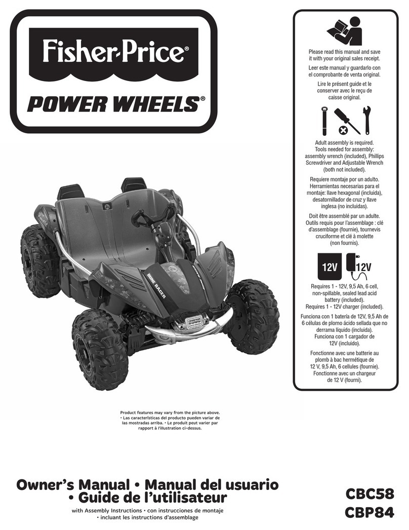 Fisher-Price POWER WHEELS CBC58 owner's manual