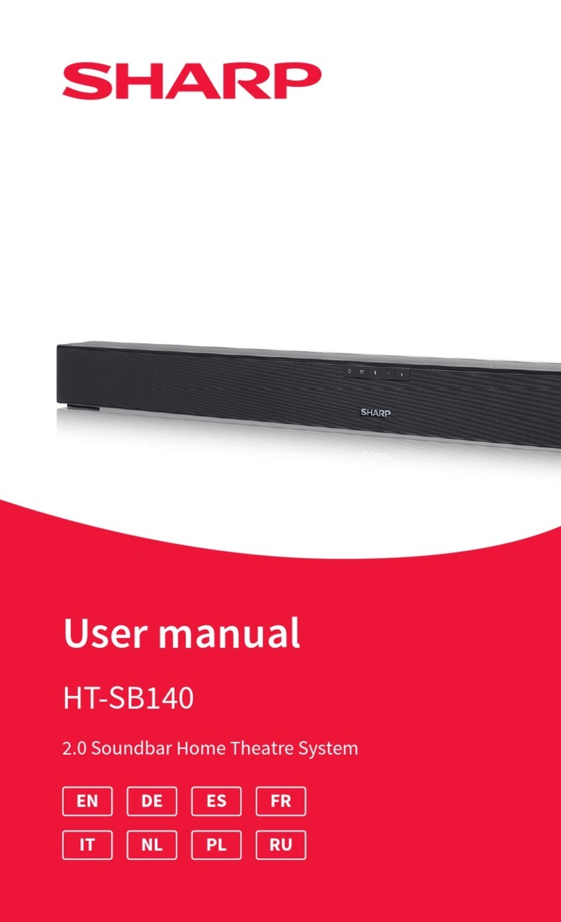 Sharp HT-SB140(MT) User manual