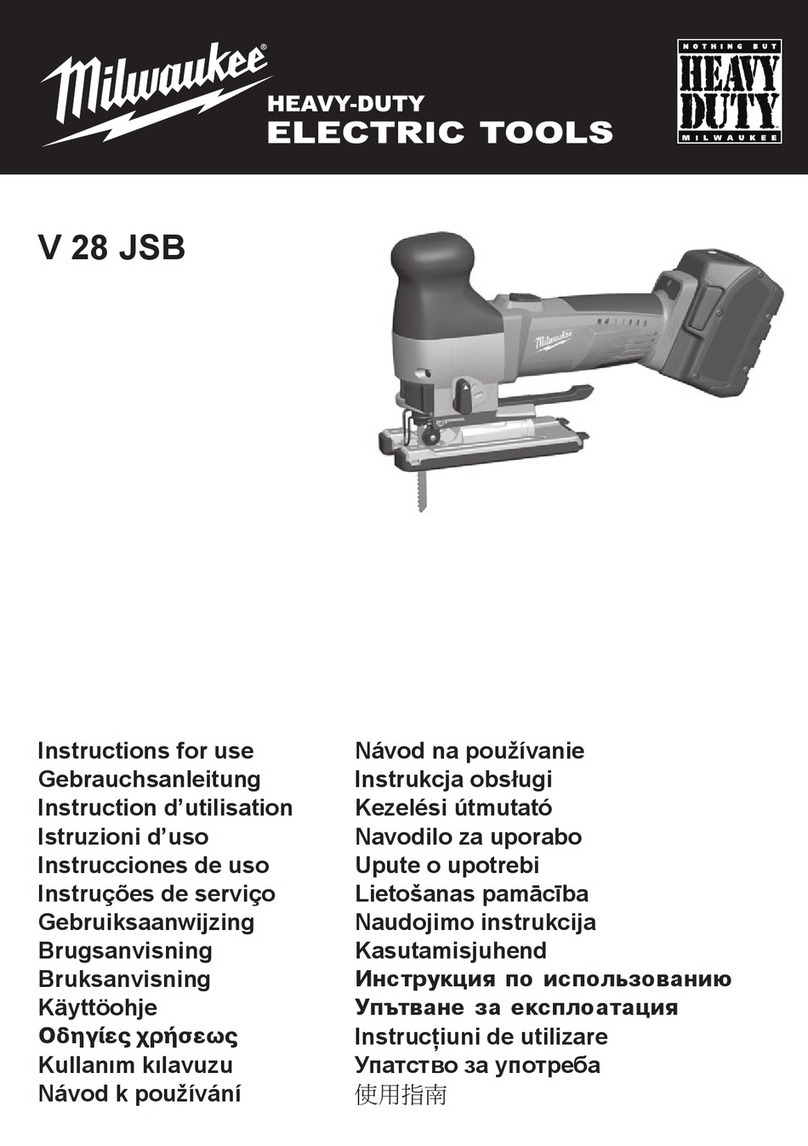 Milwaukee V 28 JSB Instructions for use