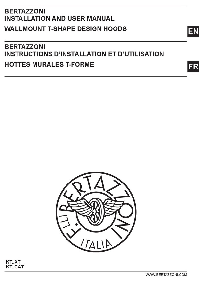 Bertazzoni KT XT Series Installation and user manual