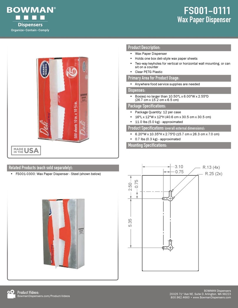 BOWMAN FS001-0111 manual