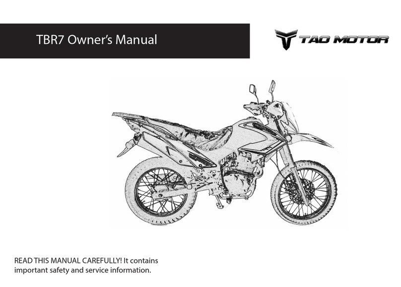 Tao Motor Dual Sport TBR7D User manual