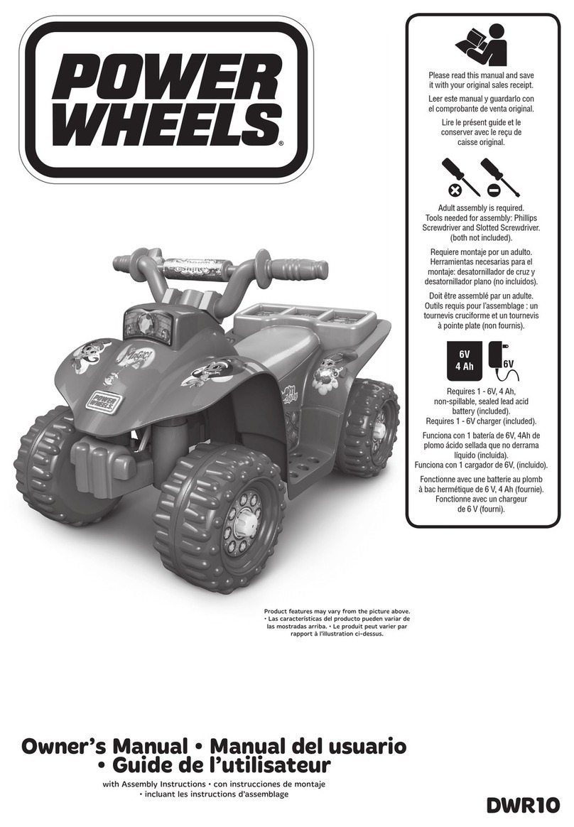 Mattel POWER WHEELS DWR10 User manual
