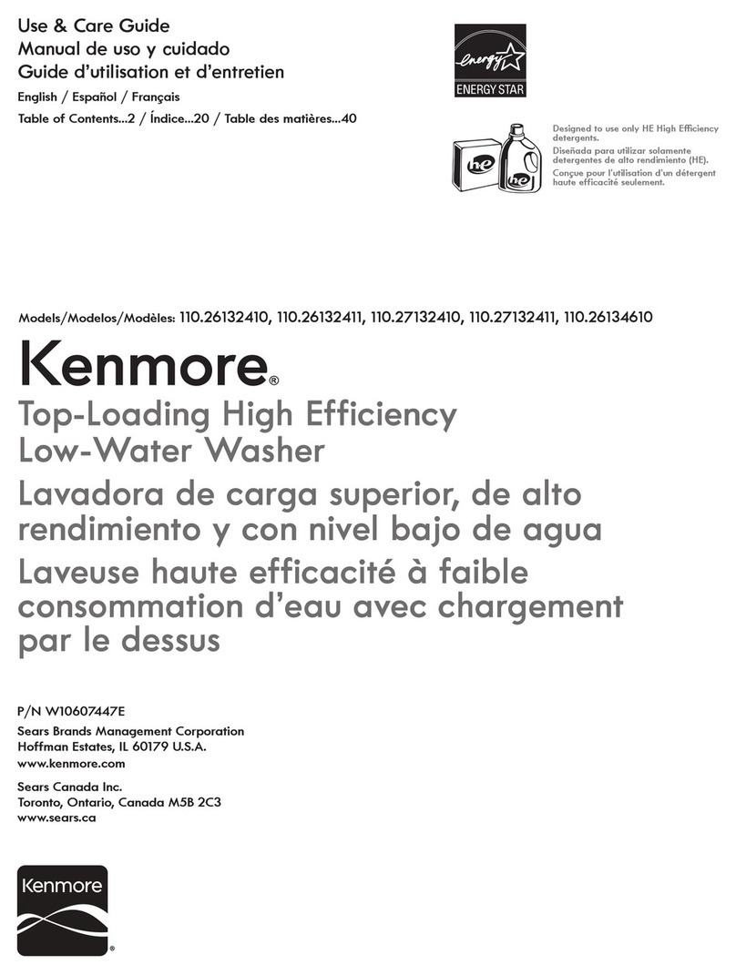 Kenmore 110.26132410 User manual