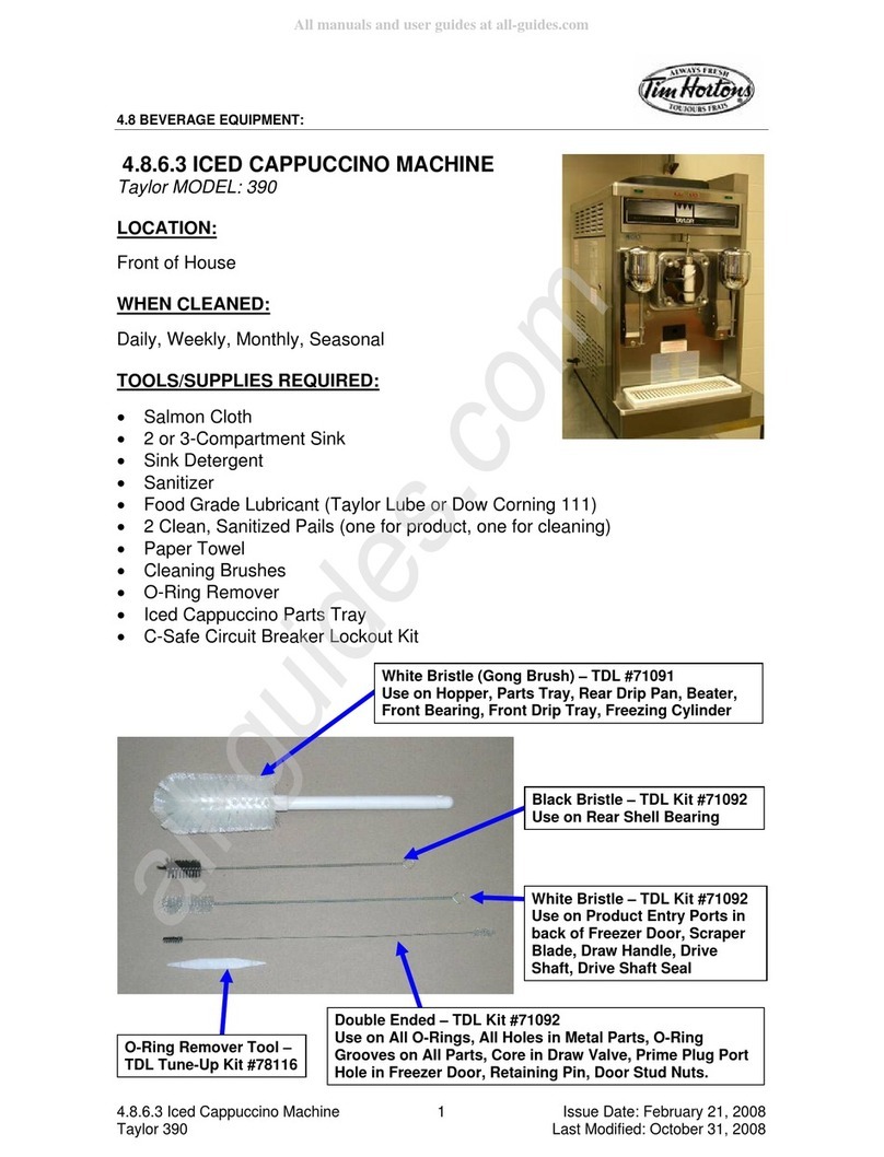 Taylor 390 User manual