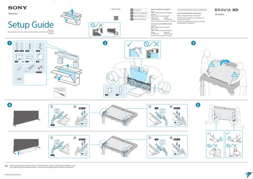 Sony BRAVIA XR-55A95L User manual