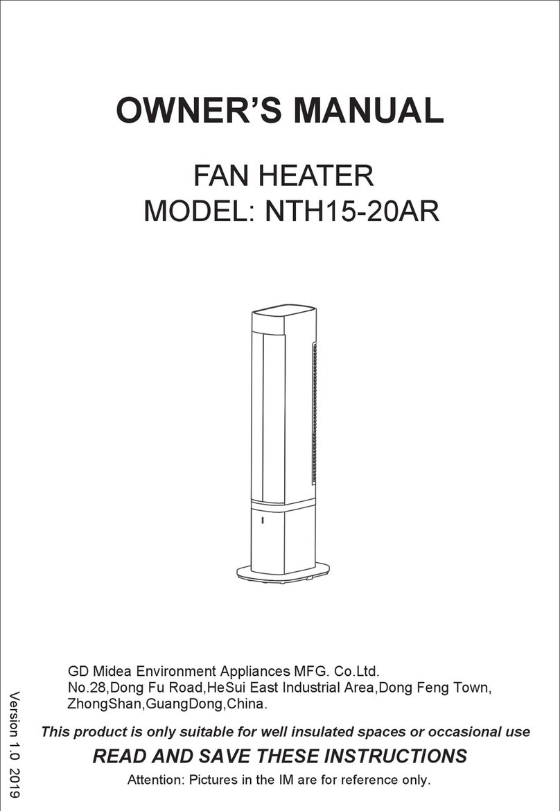 Midea NTH15-20AR owner's manual