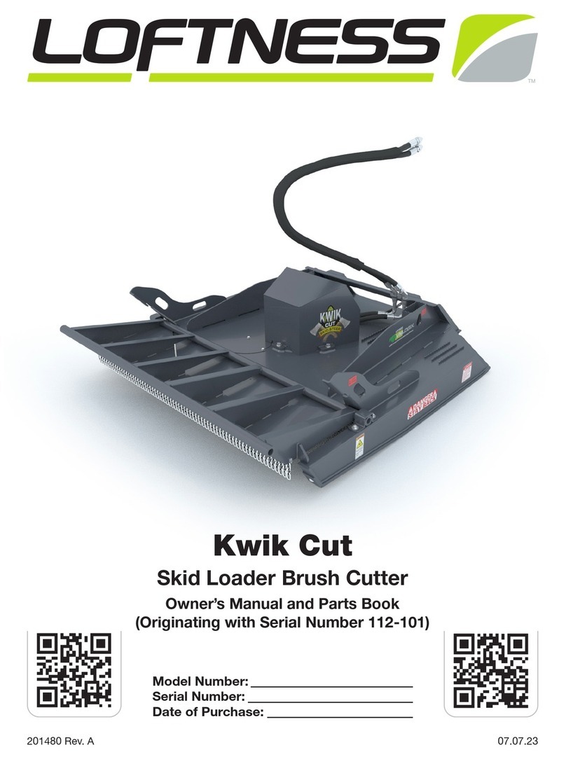LOFTNESS Kwik Cut Owner's manual and parts book