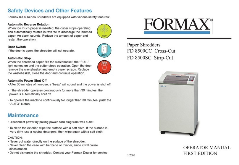 Formax FD 8500CC User manual