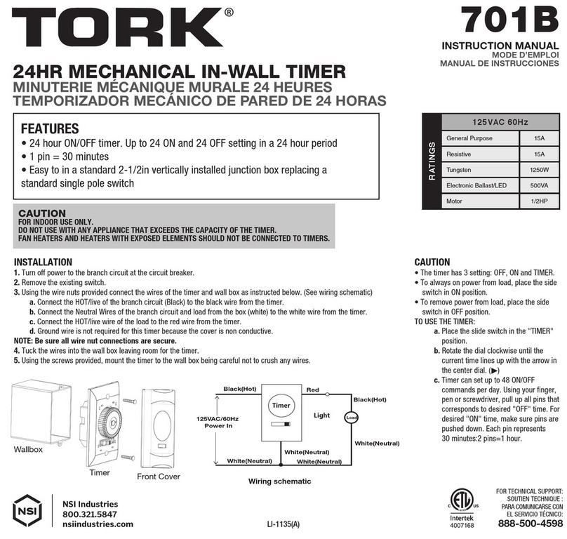 Tork 701B instruction manual