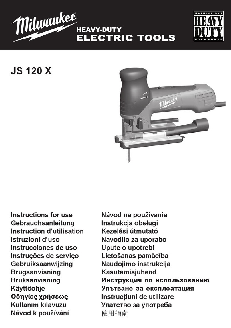 Milwaukee JS 120 X Instructions for use