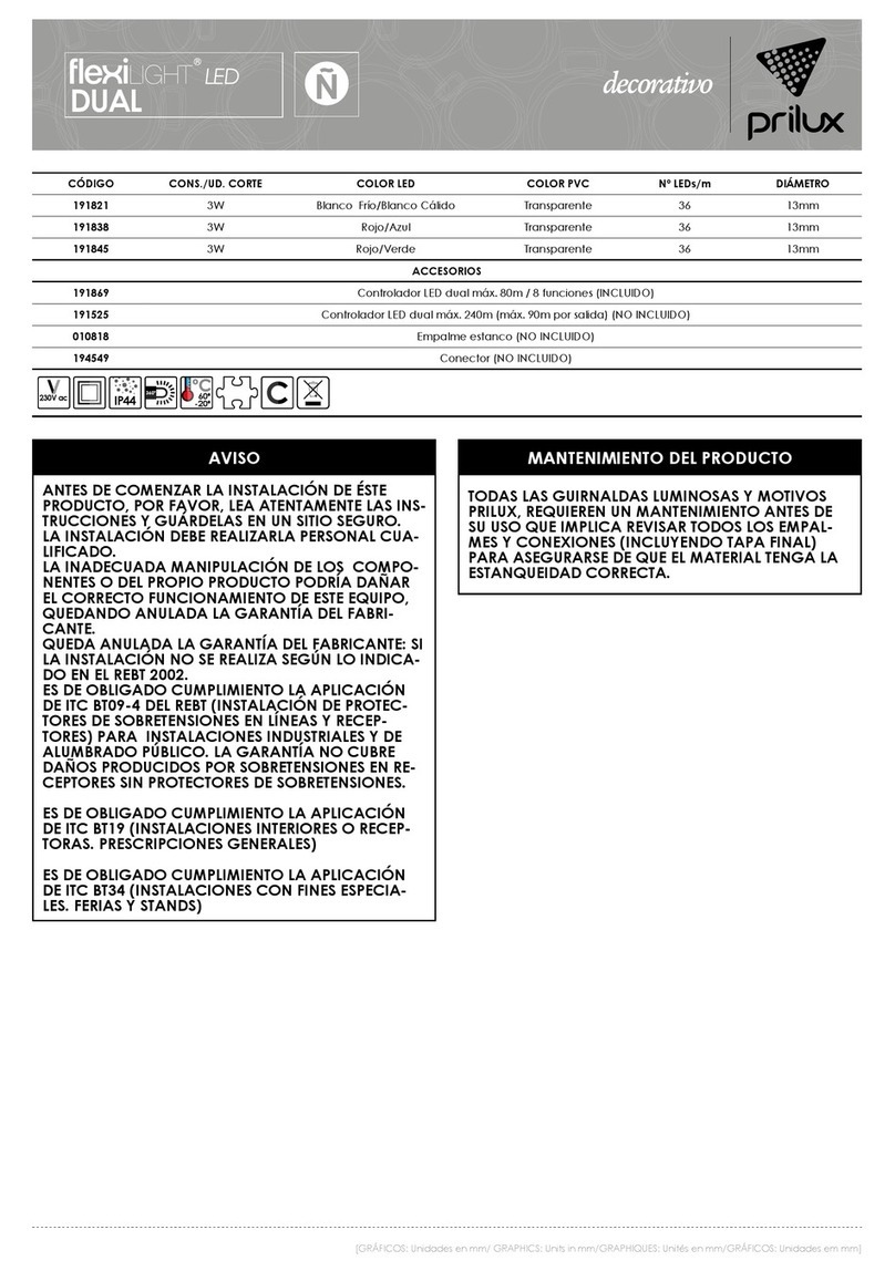 Prilux decorativo flexiLIGHT LED DUAL 191821 User manual