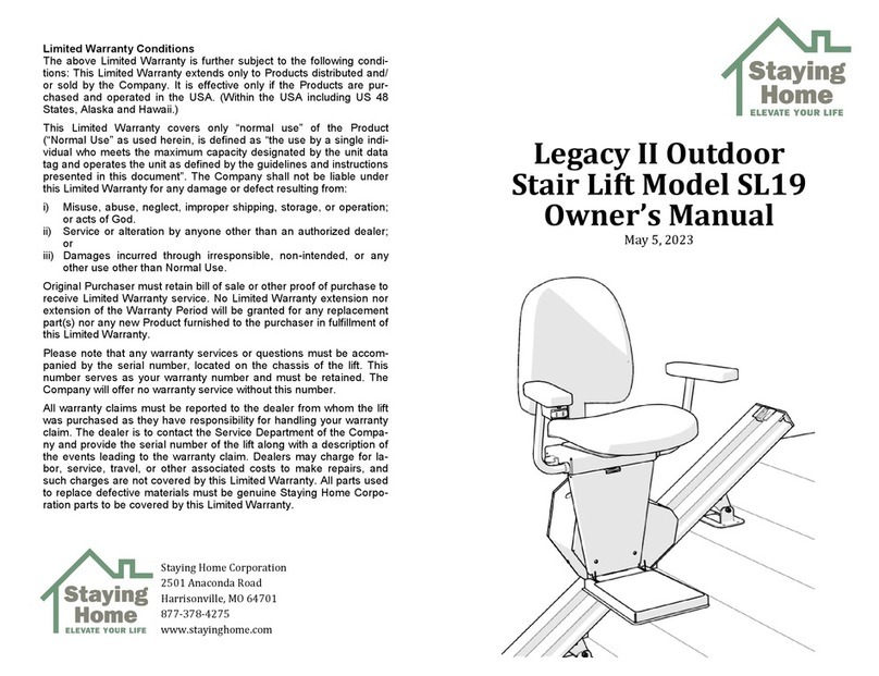 Staying Home SL19 owner's manual