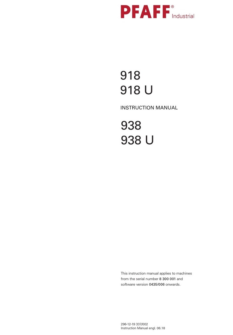 Pfaff Industrial 918 U instruction manual