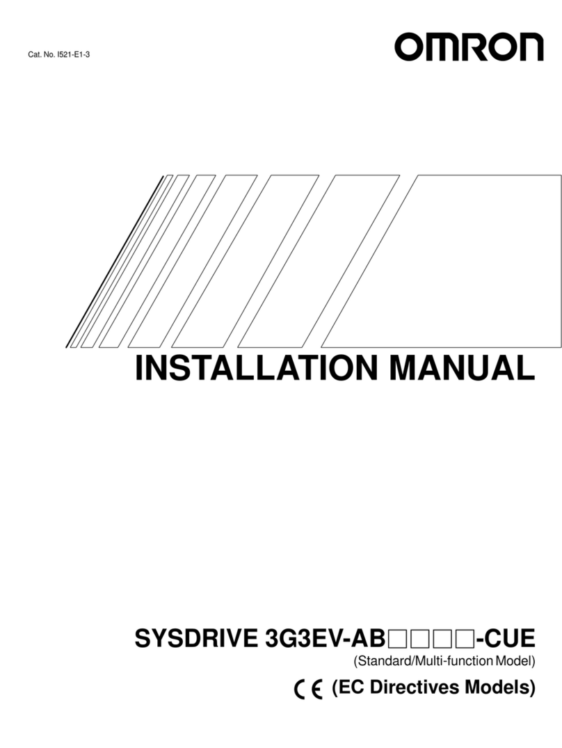 Omron SYSDRIVE 3G3EV-AB CUE Series User manual