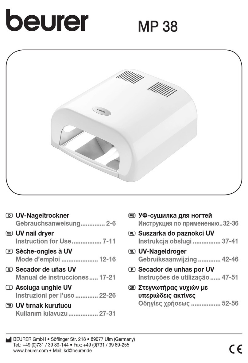 Beurer MP 38 Instructions for use