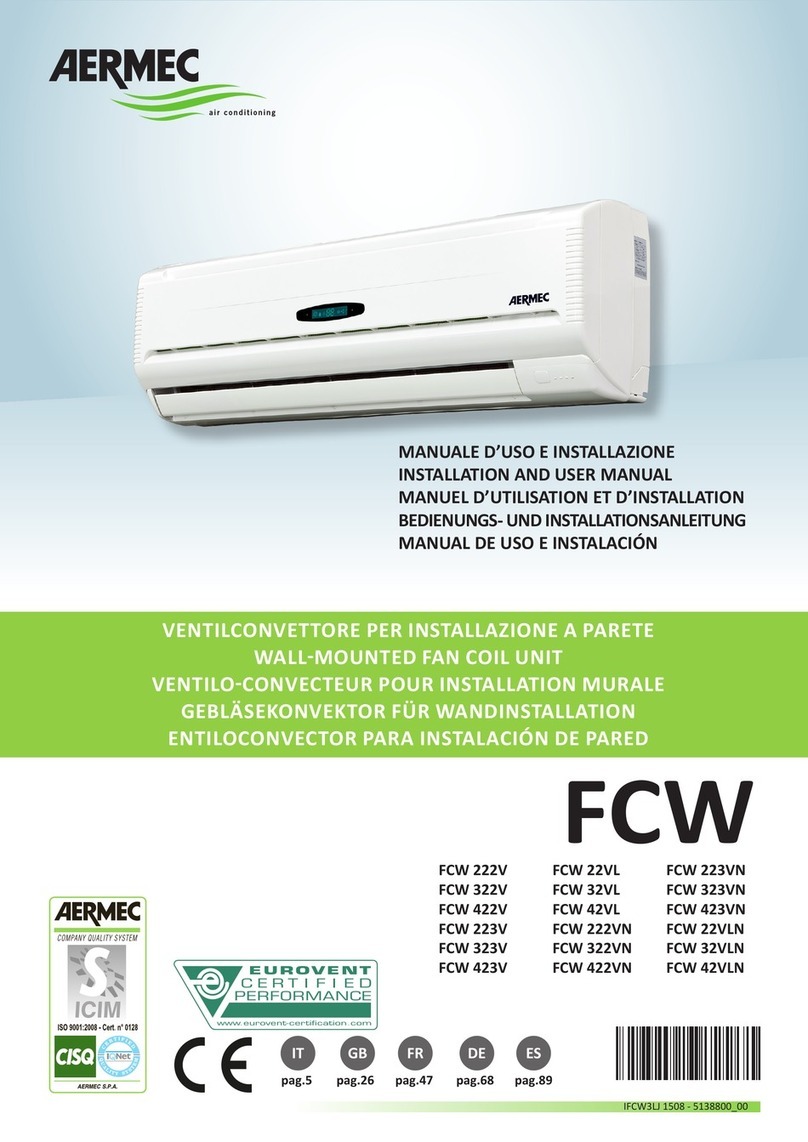 AERMEC FCW 222V User manual