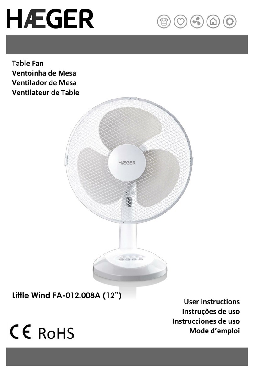 HAEGER Little Wind FA-012.008A User instructions