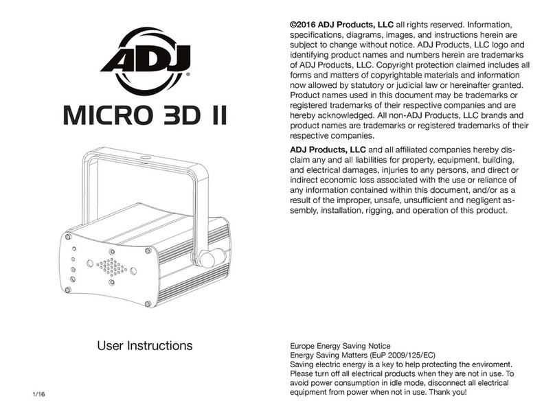 ADJ MICRO 3D II User instructions