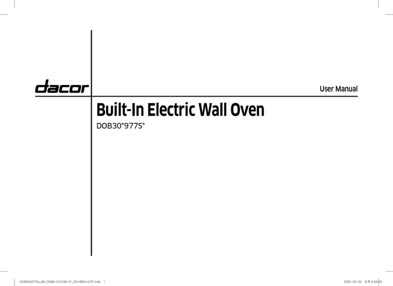 Dacor DOB30 977S Series user manual