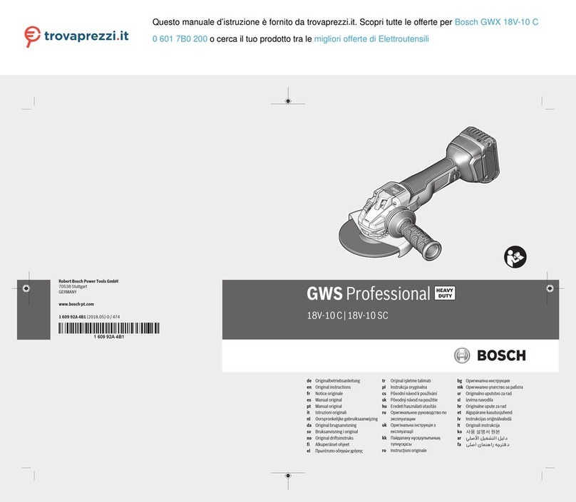 Bosch Professional GWS 18V-10 C User manual