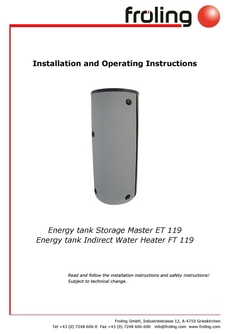 Fröling ET 119 Installation and operating instructions