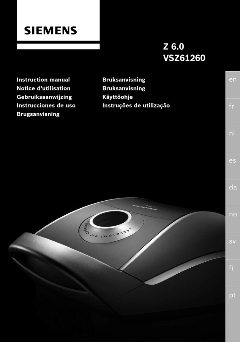 Siemens Z 6.0 VSZ61260 User manual
