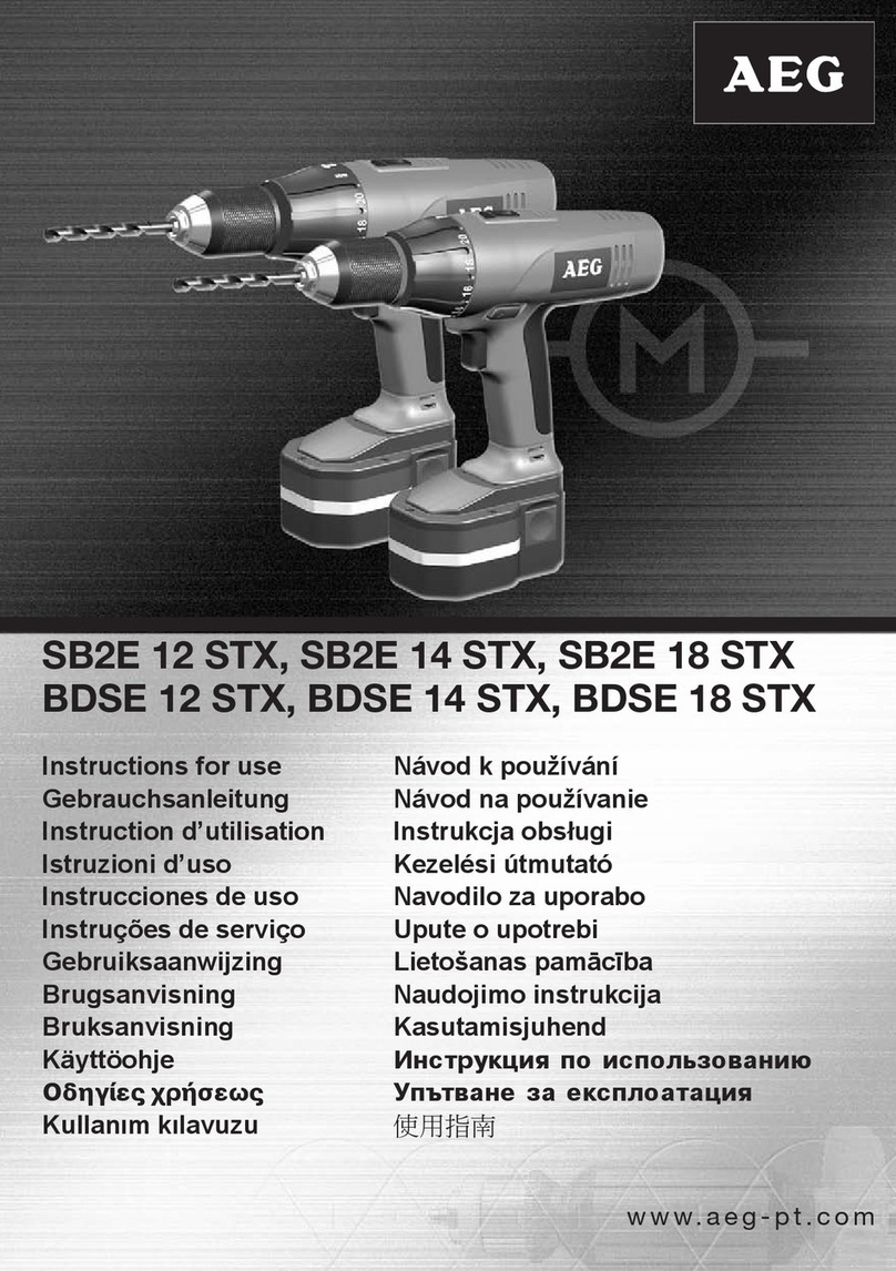 AEG SB2E 12 STX User manual